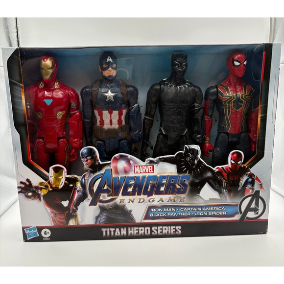 2020 Hasbro Marvel Avengers Endgame Titan Hero Series 4 pack Action Figures - Picture 1 of 5
